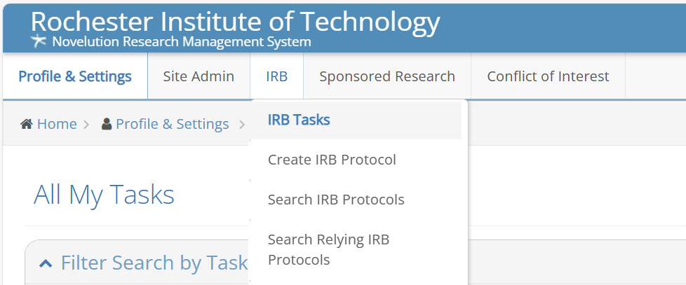 Image of Novelution menus