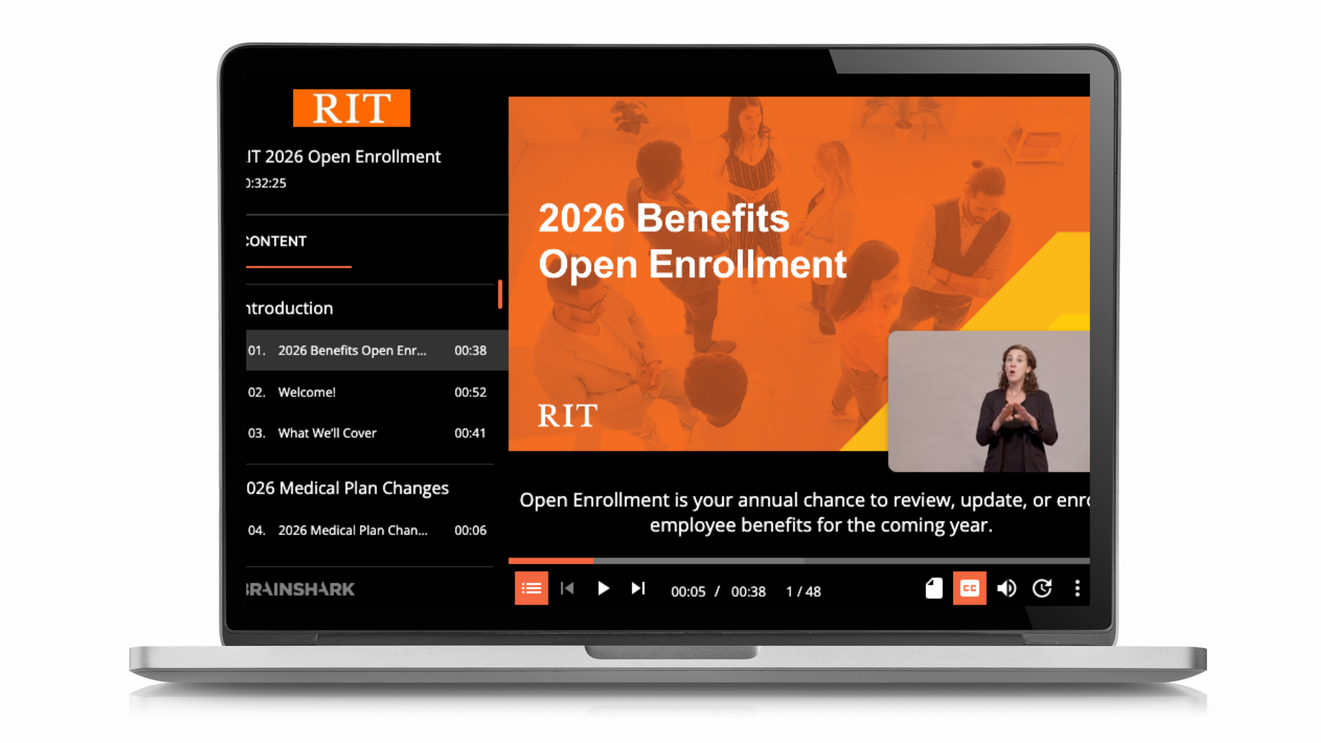 computer image with orange screen