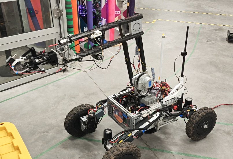 The rover with the arm module attached