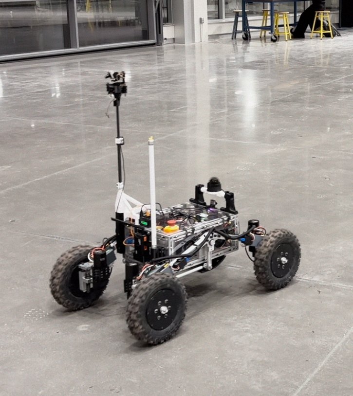 The rover with the autonomous module attached