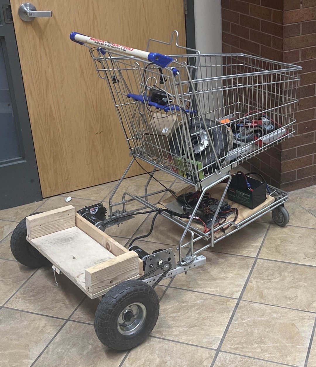 Kilobyte's first prototype parked outside The Commons