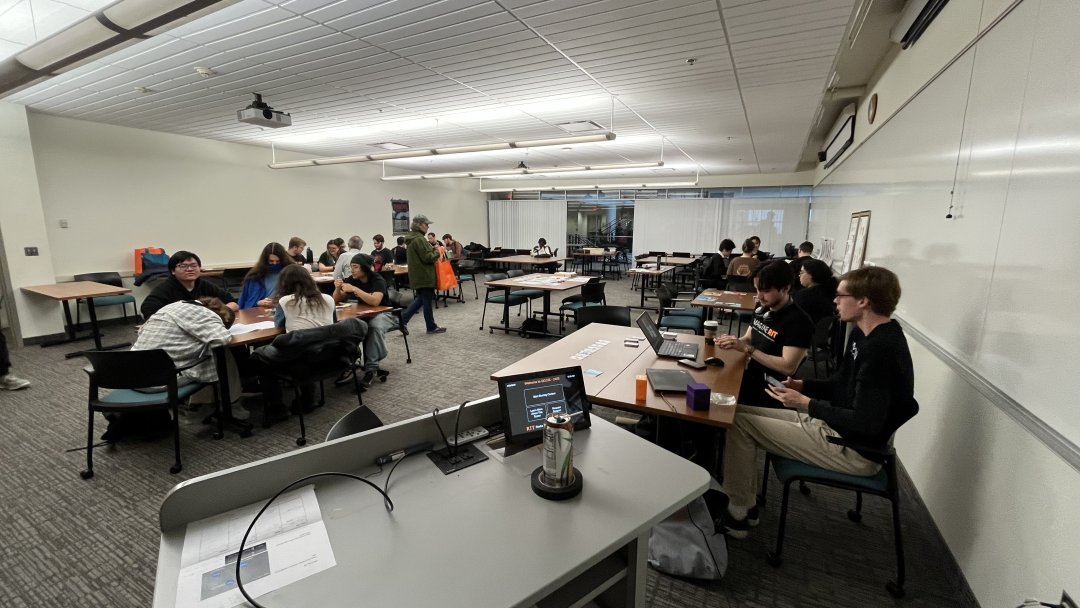 Attendees visiting exhibits for the Analog Games Showcase in 2025
