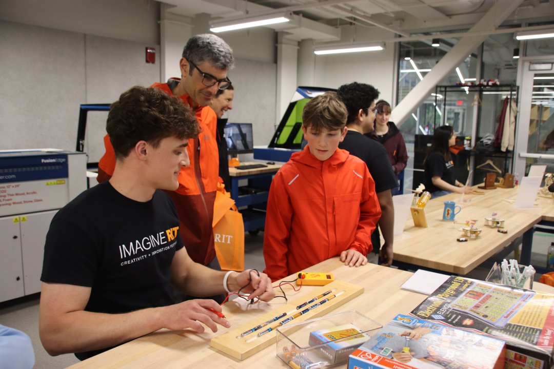 A child learns about sorting and searching algorithms.