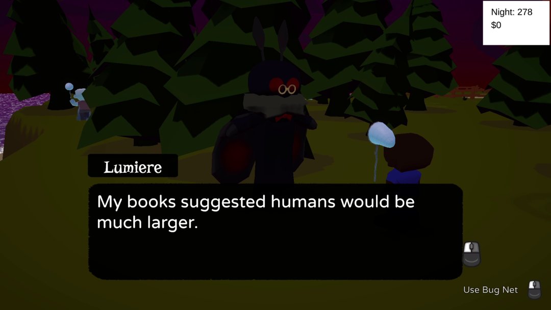 Player talking to NPC.