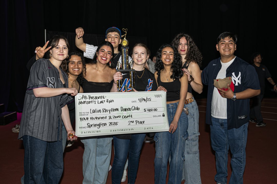 Latin Rhythm Dance Club 2nd place win at Munson's Last Spin 2025