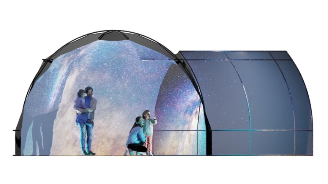 3D World Projection Experience Dome