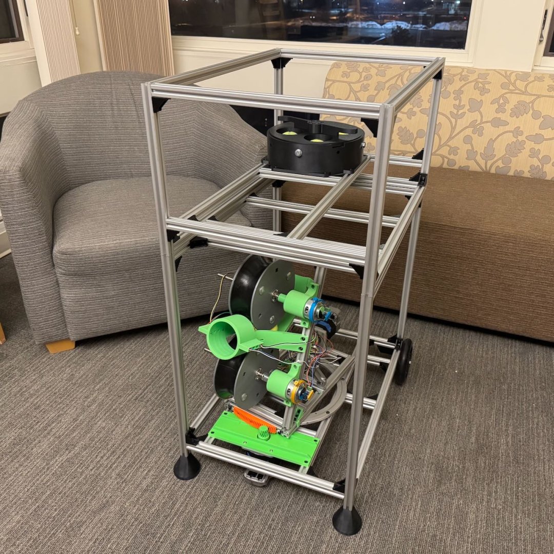 An image of a DIY tennis ball machine