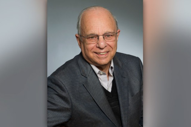 Professor posing for camera