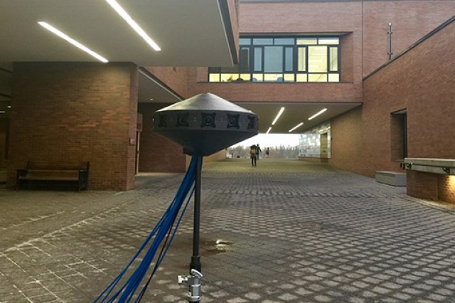 Picture of camera on walkway