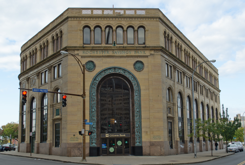 Exterior view of the Venture Creations building at 40 Franklin St.