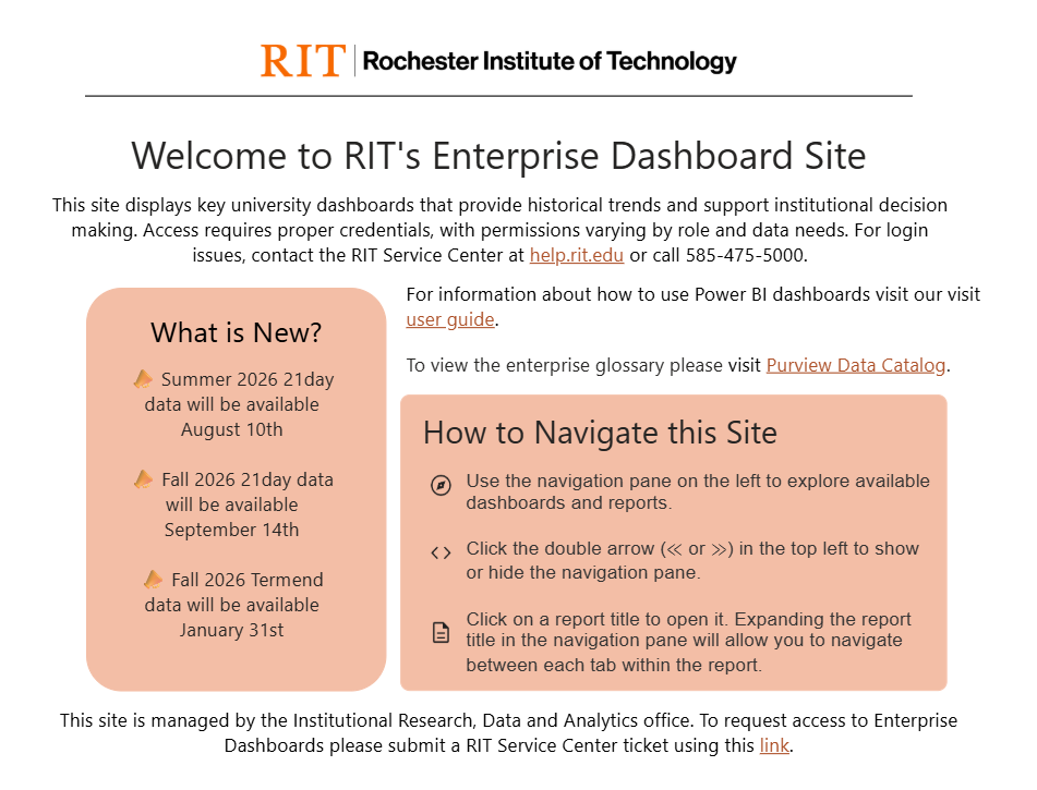 Enterprise Dashboards