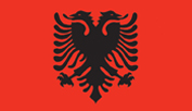 Flag of Albania.