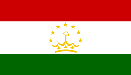 Flag of Tajikistan.