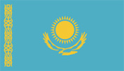 Flag of Kazakhstan.