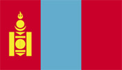 Flag of Mongolia.