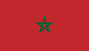 Flag of Morocco.