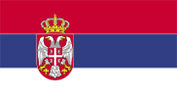 Flag of Serbia.