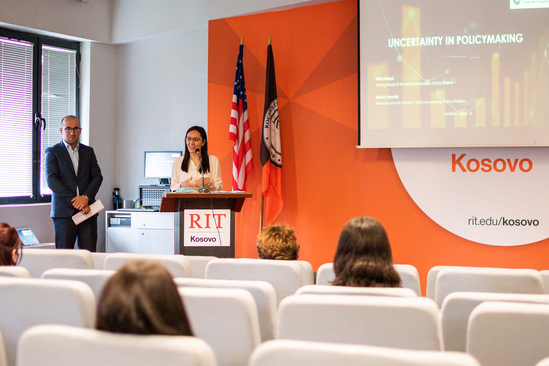 Macroeconomics Division held a lecture with students of the Summer Group at RIT Kosovo, on the topic "Policy Making in Uncertain Times"