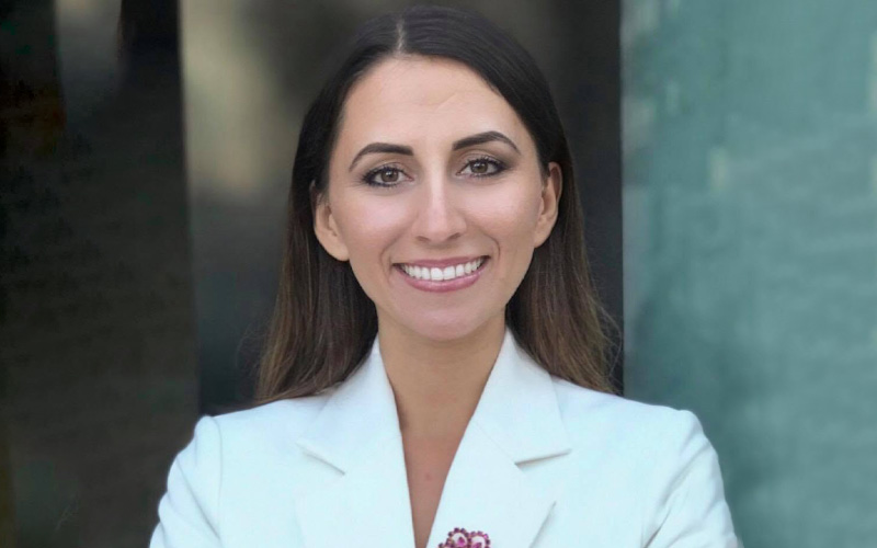new faculty member Arbenita Sopaj