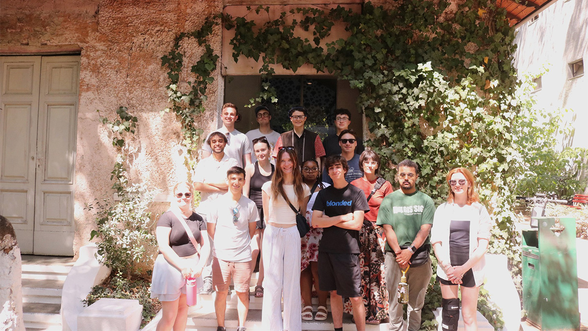 picture of students during Tirana visits