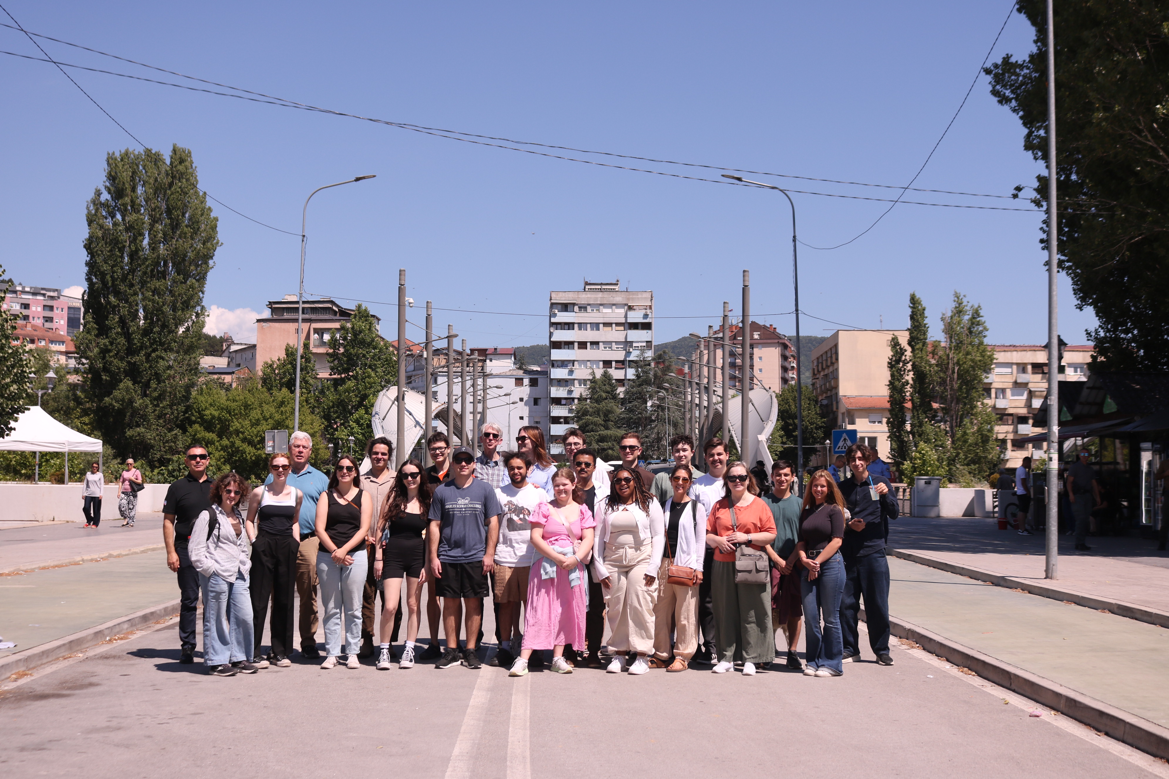 photo of students in North Mitrovica