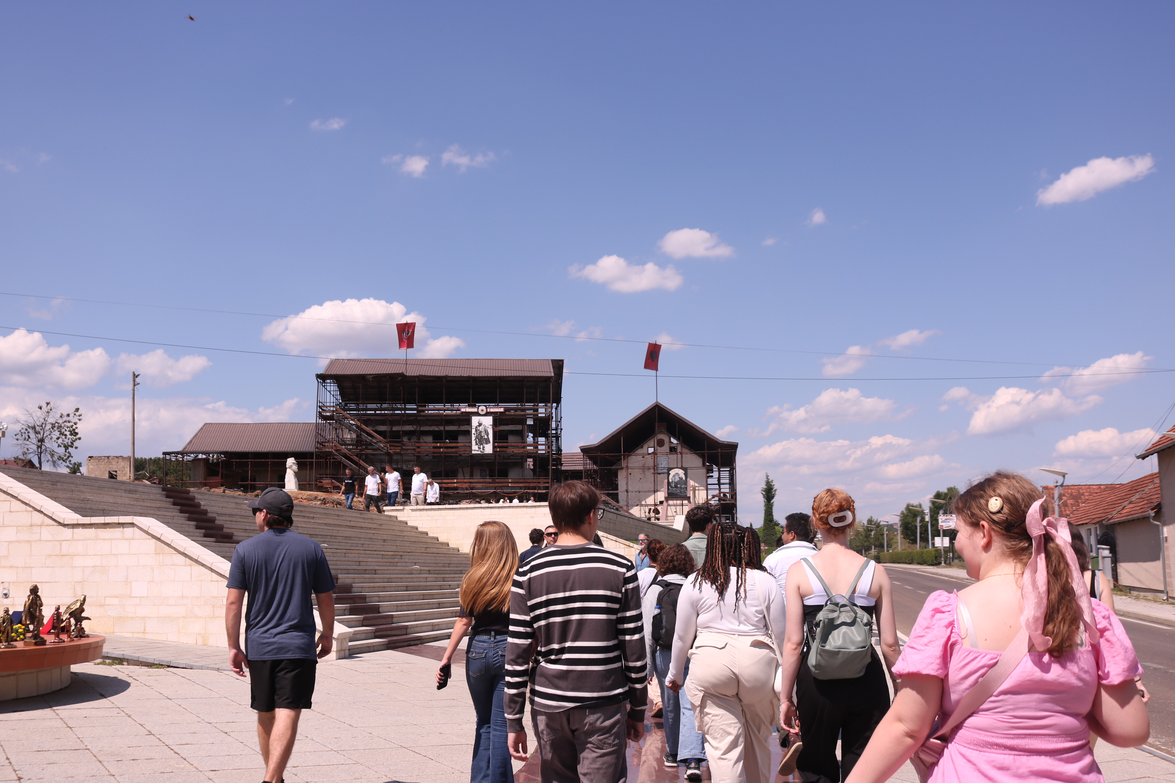 photo of students visiting Prekaz