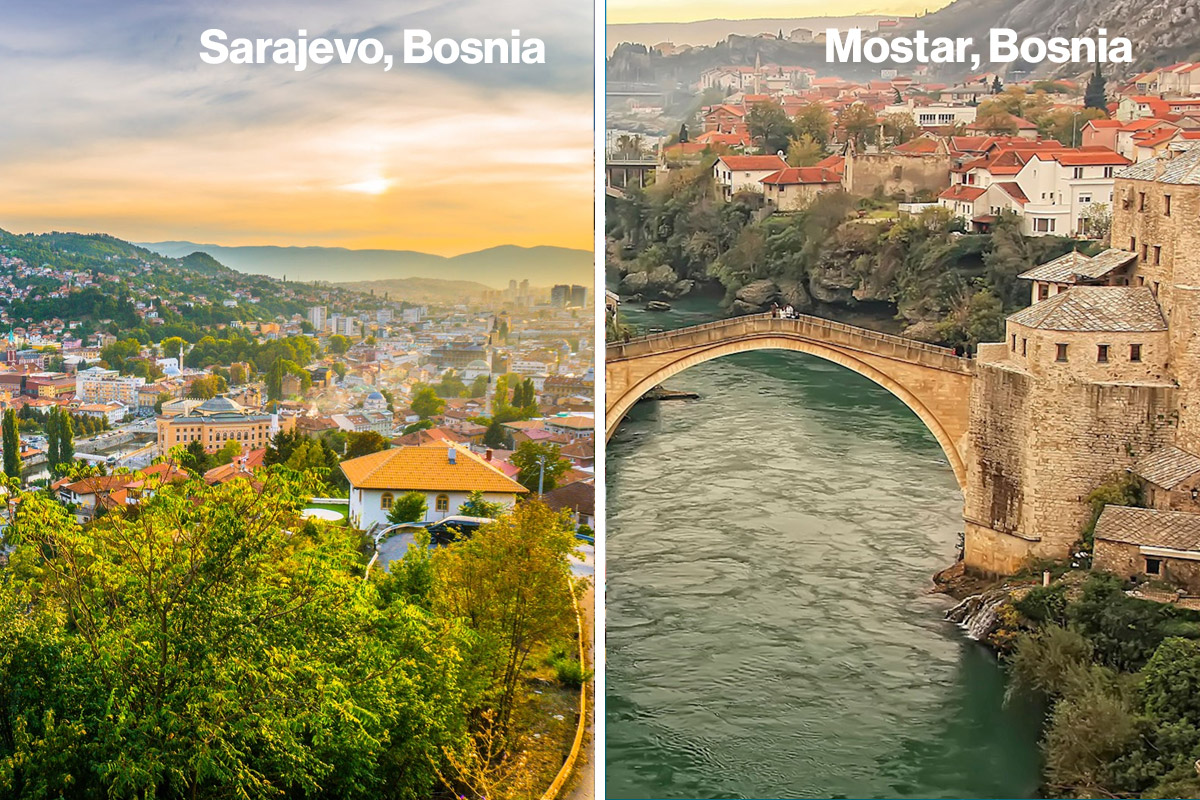 picture of Mostar and Sarajevo