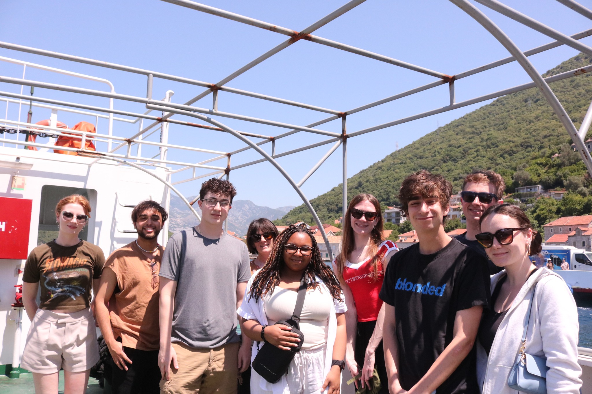picture of students during Montenegro visit