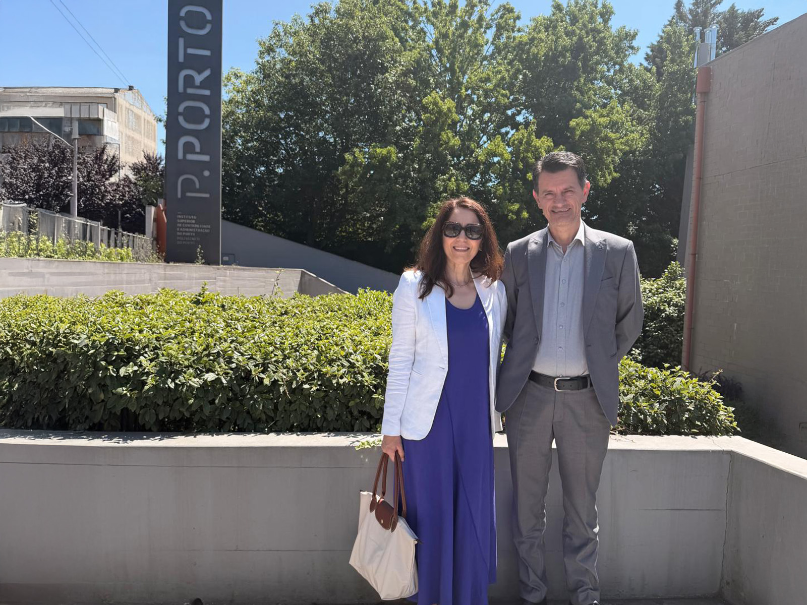 Prof. Mehmeti and Polloshka at Porto University