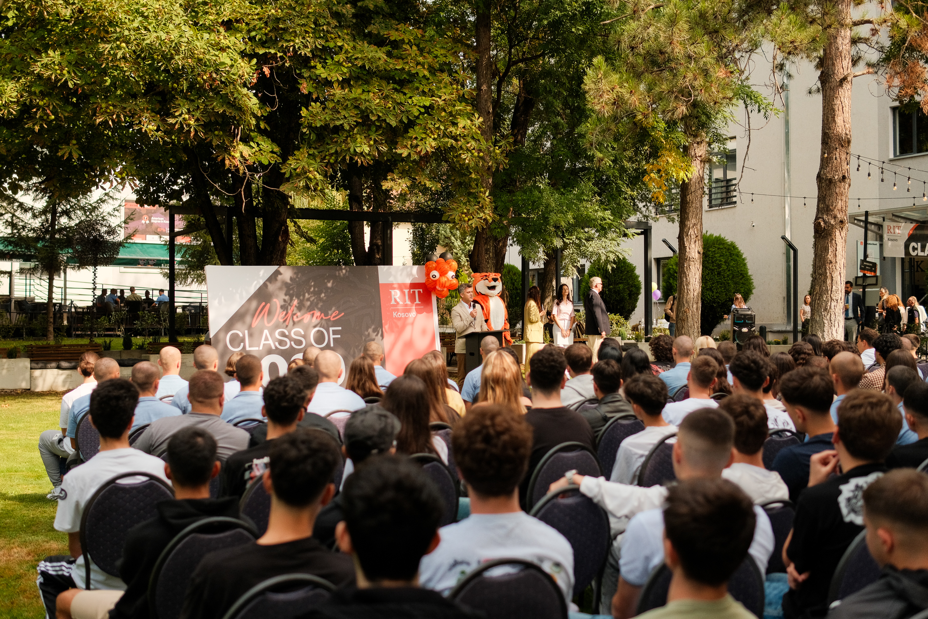 staff during speeches 