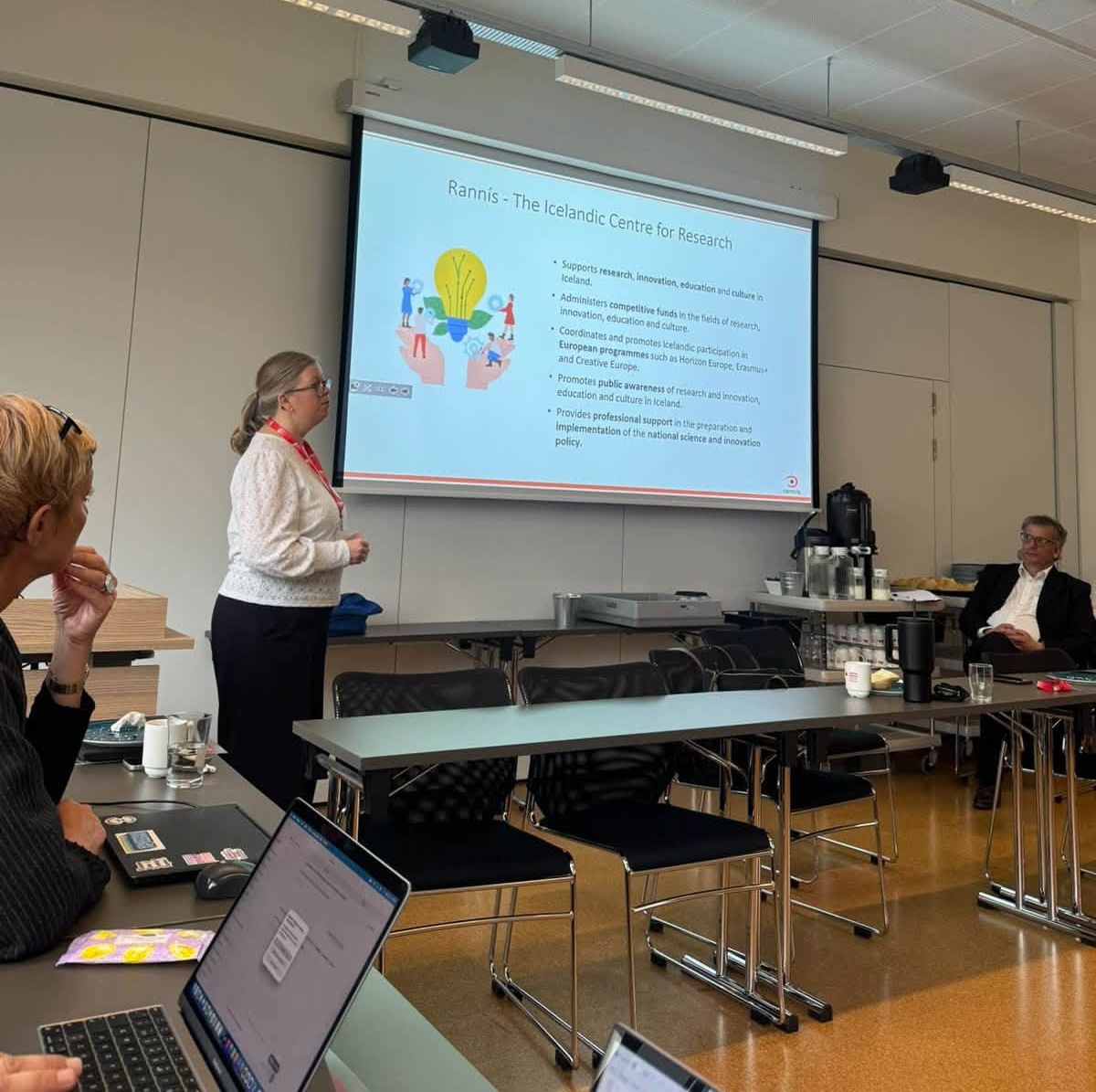 picture during consortium in iceland