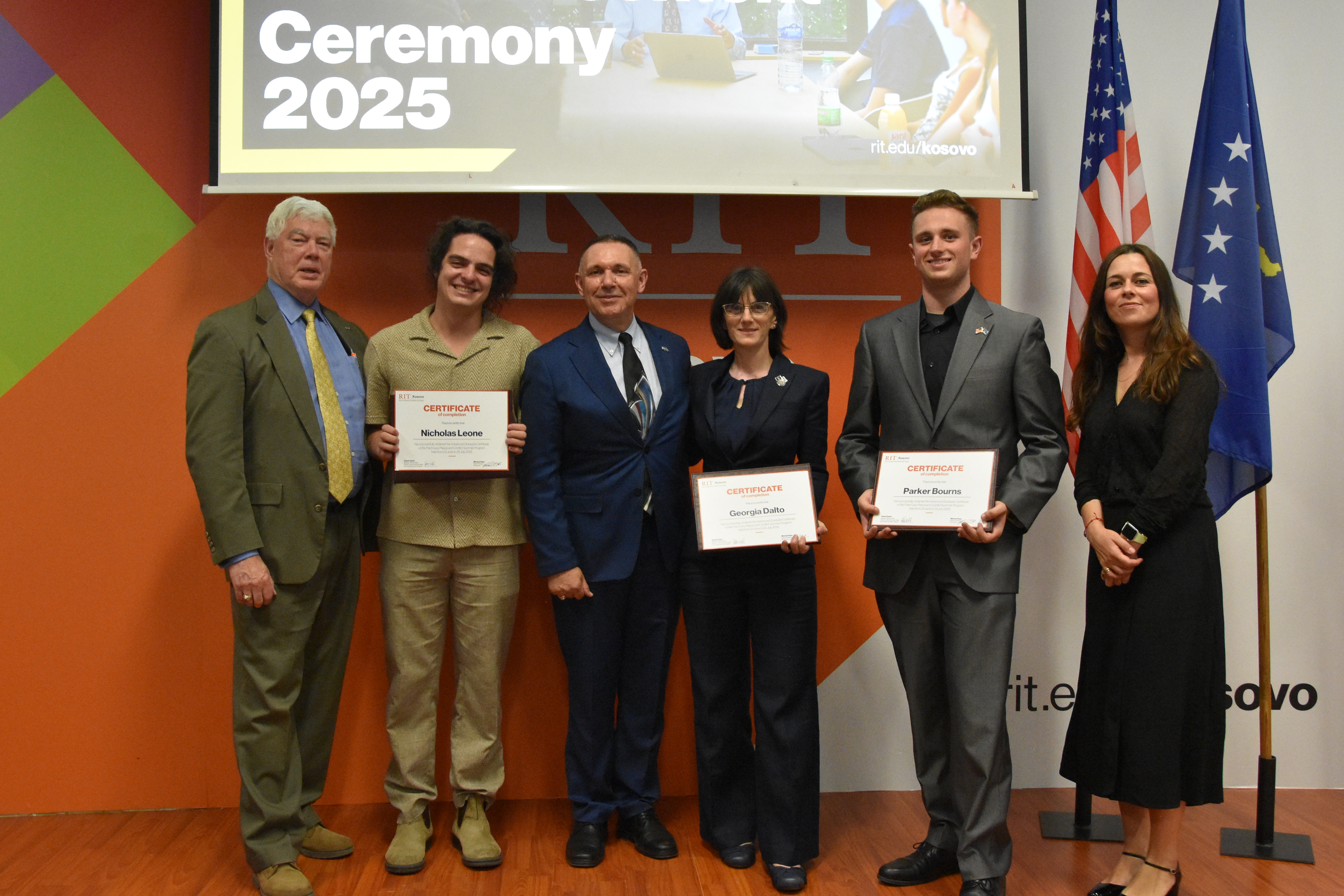 picture of students graduating of summer program