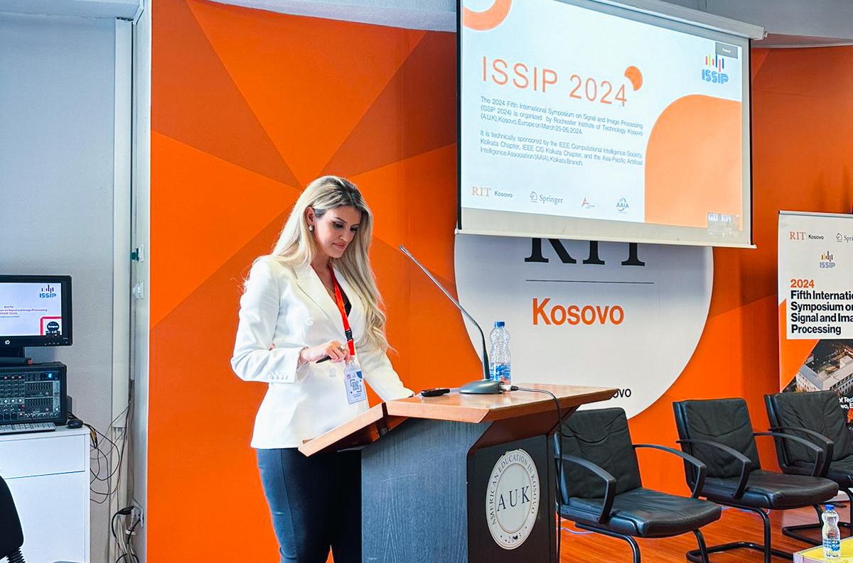 picture of Blerta at the ISSIP day one