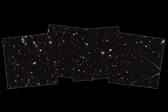 a section of spacing showing stars and galaxies.