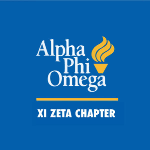 Logo for Alpha Phi Omega Xi Zeta Chapter.