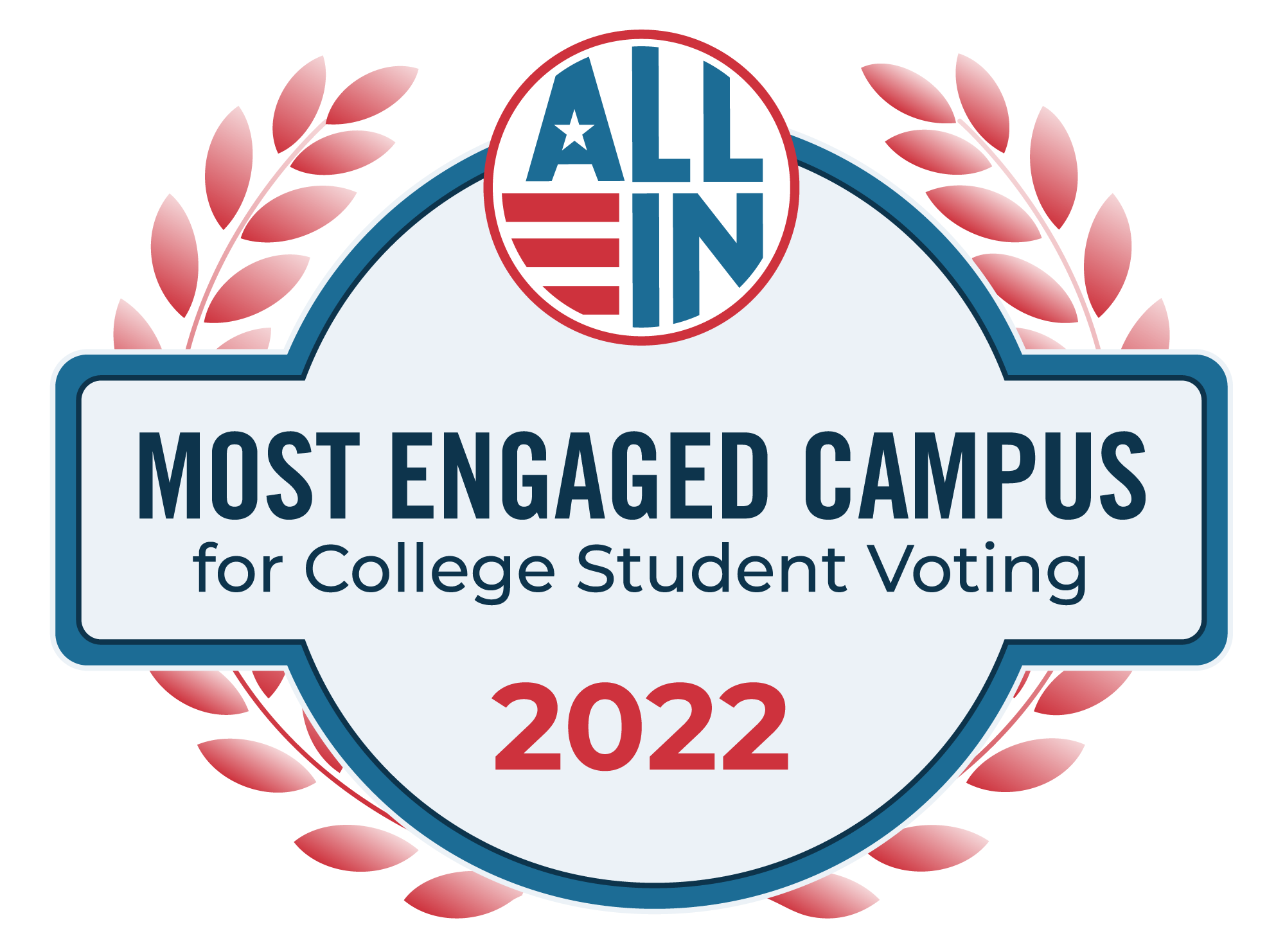 ALL IN Most Engaged Campus Seal