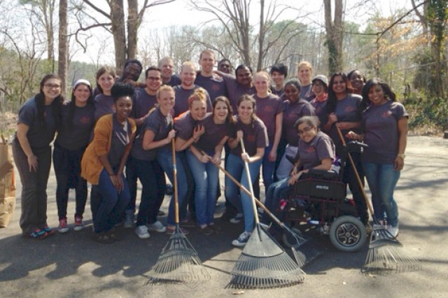 Students gathered for picture