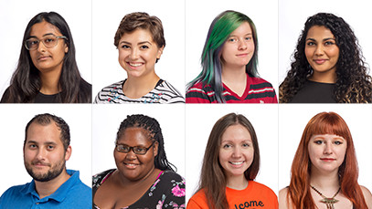 Collage of peer mentors