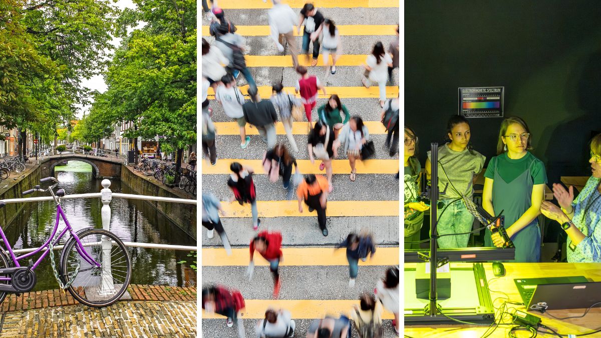 a collage of three concept images that represent the disciplines 