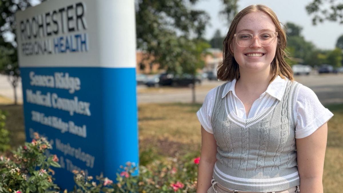 sociology major angelina at her summer research internship site