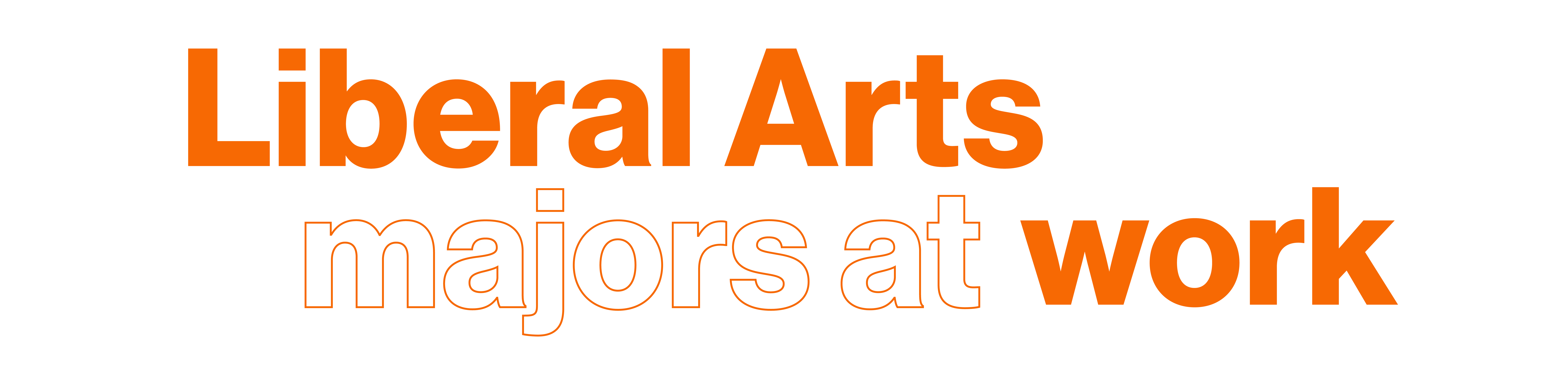 graphic that says liberal arts majors at work