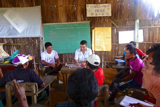 People teaching in classroom
