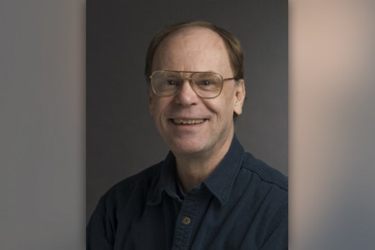 Professor posing for camera