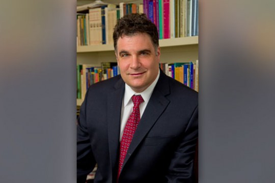 Professor posing for camera