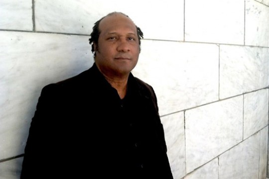 Professor posing for camera