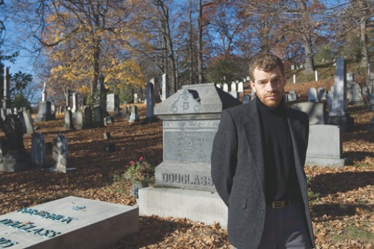 Professor posing for camera