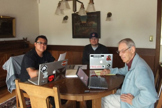 People working at desk