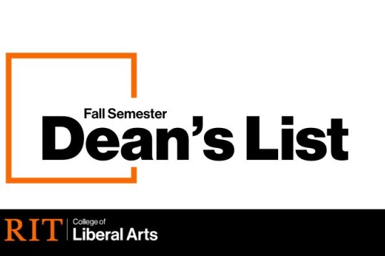 graphic that says deans list