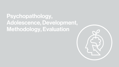 gray background image with icon of a brain and plant growing and text that says psychology, adolescence, development, methodology, evaluation