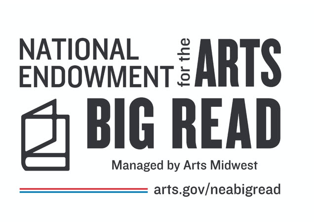 Big Read logo, black words on white background National Endowment of the Arts Big Read